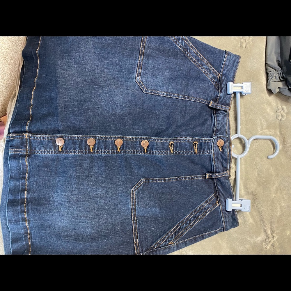 Jags denim mini skirt